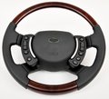 View Item Range Rover L322 Steering Wheel - Burr Walnut Heated - Nappa Leather